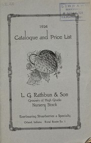 L.G. Rathbun & Son's catalogue and price list for 1924 by L.G. Rathbun & Son