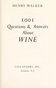 Cover of: 1001 questions & answers about wine