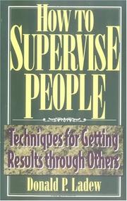 Cover of: How to supervise people: techniques for getting results through others