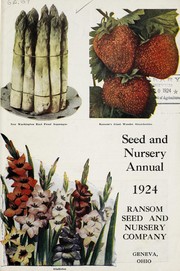 Cover of: Seed and nursery annual: 1924