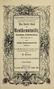 Cover of: Das zweite Buch der Realkenntnisse, Naturkunde, Erdbeschreibung, Geschichte und sittlichen anschauungsunterricht Umfassend by Marcius Willson