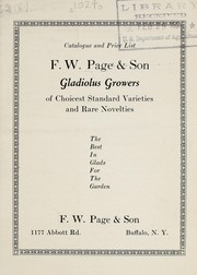 Cover of: Catalogue and price list by F.W. Page & Son