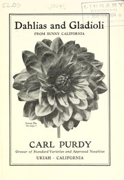 Cover of: Dahlias and gladioli from sunny California