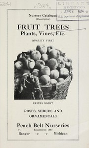 Cover of: Nursery catalogue (descriptive): fruit trees, plants, vines, etc