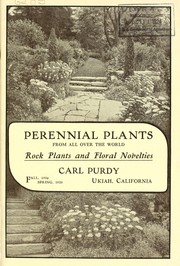 Cover of: Perennial plants from all over the world, rock plants and floral novelties: fall 1924-spring 1925