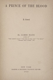 Cover of: A prince of the blood by James Payn