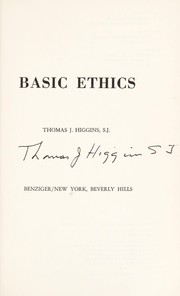 Cover of: Basic ethics