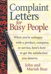 Cover of: Complaint Letters for Busy People