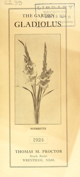 The garden gladiolus by Thomas M. Proctor (Firm)