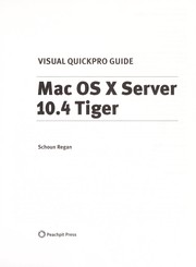 Cover of: MAC OS X Server 10.4 Tiger | Schoun Regan