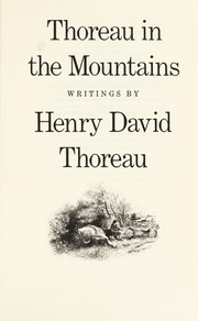Cover of: Thoreau in the mountains