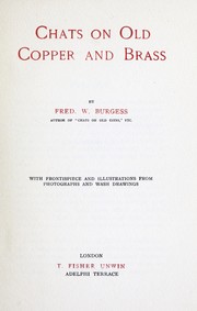 Cover of: Chats on old copper and brass