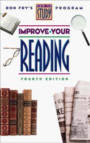 Cover of: Improve your reading by Ronald W. Fry