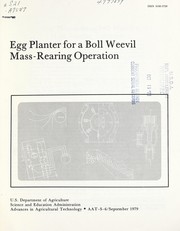 Cover of: Egg planter for a boll weevil mass-rearing operation