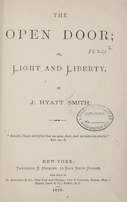 Cover of: The open door | John Hyatt Smith