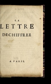Cover of: La lettre dechiffree