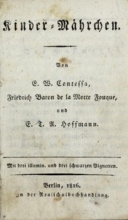 Cover of: Kinder-Mährchen by Karl Wilhelm Salice Contessa