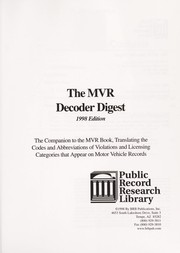 Cover of: The MVR decoder digest by 