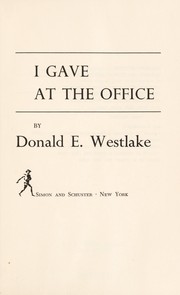 Cover of: I gave at the office