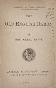 Cover of: The old English baron. by Clara Reeve