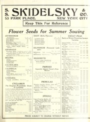Cover of: Flower seeds for summer sowing: [price list]