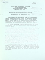 Cover of: Provisions of the Federal Insecticide, Fungicide, and Rodenticide Act as amended in 1972