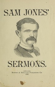 Cover of: Sam Jones' sermons.