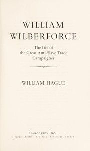 Cover of: William Wilberforce by Hague, William