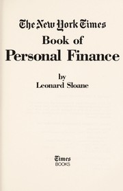 Cover of: The New York times book of personal finance | Leonard Sloane