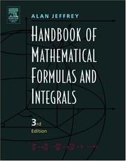 Cover of: Handbook of Mathematical Formulas and Integrals, Third Edition