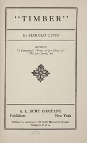 Cover of: "Timber" by Harold Titus