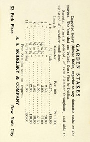 Cover of: Garden stakes: price list