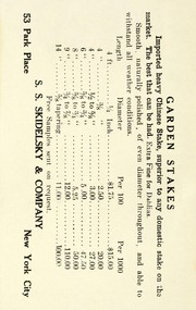 Garden stakes by S. S. Skidelsky & Co