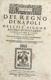 Cover of: Historia del regno di Napoli