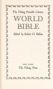 Cover of: The Portable World Bible by Robert O. Ballou