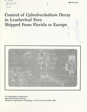 Control of Cylindrocladium decay in leatherleaf fern shipped from Florida to Europe