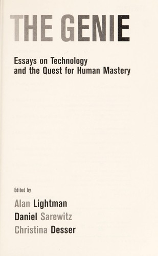 Essay Topics For Research Paper Cover Of Living With The Genie Essays On Technology And The Quest For Human Health Care Reform Essay also Www Oppapers Com Essays Living With The Genie Essays On Technology And The Quest For Human Thesis Support Essay