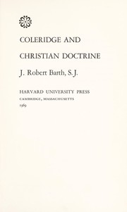 Cover of: Coleridge and Christian doctrine