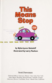 Cover of: This Means Stop