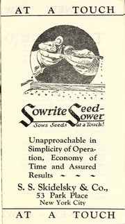 Sowrite seed sower by S. S. Skidelsky & Co