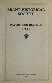 Cover of: Papers and records, 1930