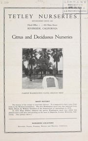 Cover of: Citrus and deciduous nurseries