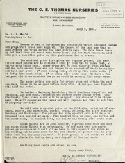 Cover of: [Letter of July 2, 1924 offering orange, grapefruit and avocado trees for sale to H.P. Gould, with attached Price list for the 1923-1924 season]