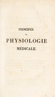 Cover of: Principes de physiologie m©♭dicale
