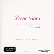 Cover of: Dear Mom Hallmark Edition by 