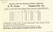 Cover of: Price list of pecan trees: 1924-1925