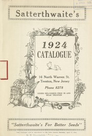 Cover of: Satterthwaite's 1924 seed catalogue