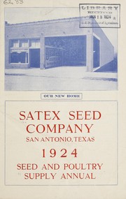 Cover of: 1924 seed and poultry supply annual