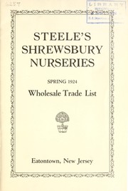 Wholesale trade list by Steele's Shrewsbury Nurseries