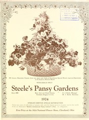 Cover of: Steele's pansy gardens: 1924 : wholesale only